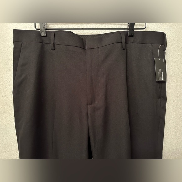 Van Heusen Men’s Dress Pants W38 30L Slim Fit Non Iron permanent crease black - Picture 6 of 6
